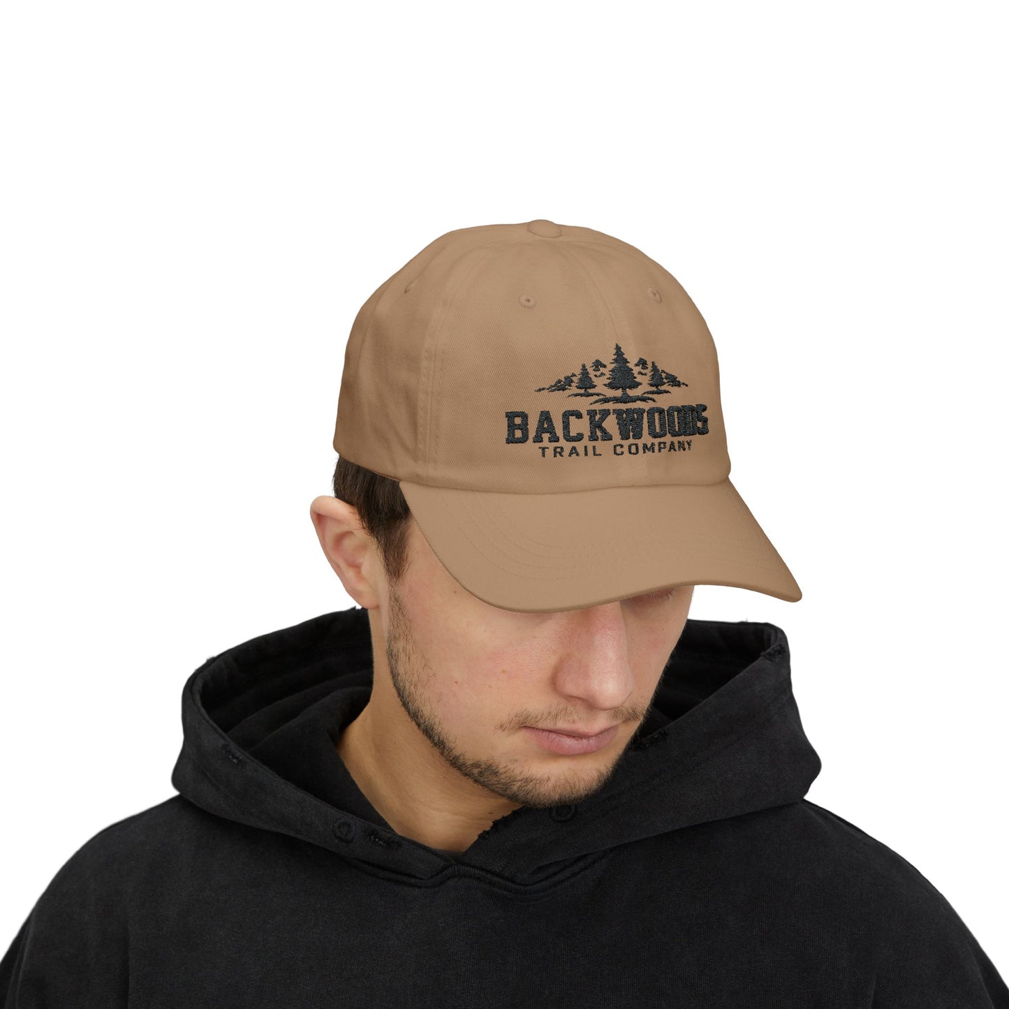 Backwoods Trail Company Classic Dad Cap (Black Logo)