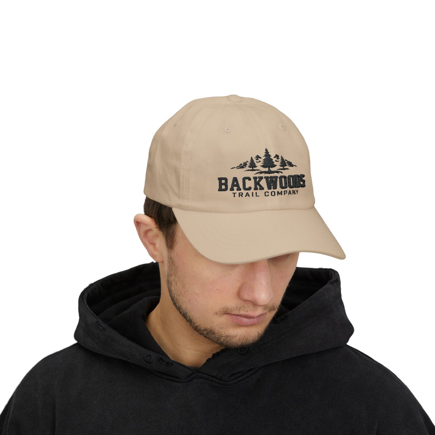 Backwoods Trail Company Classic Dad Cap (Black Logo)