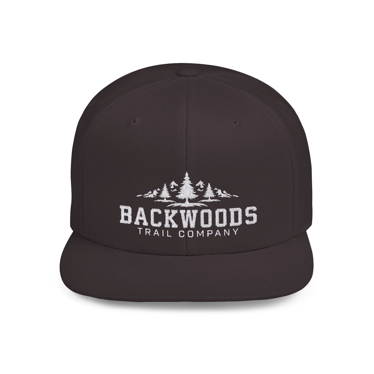 Backwoods Trail Company Flat Bill Snapback (White Logo)