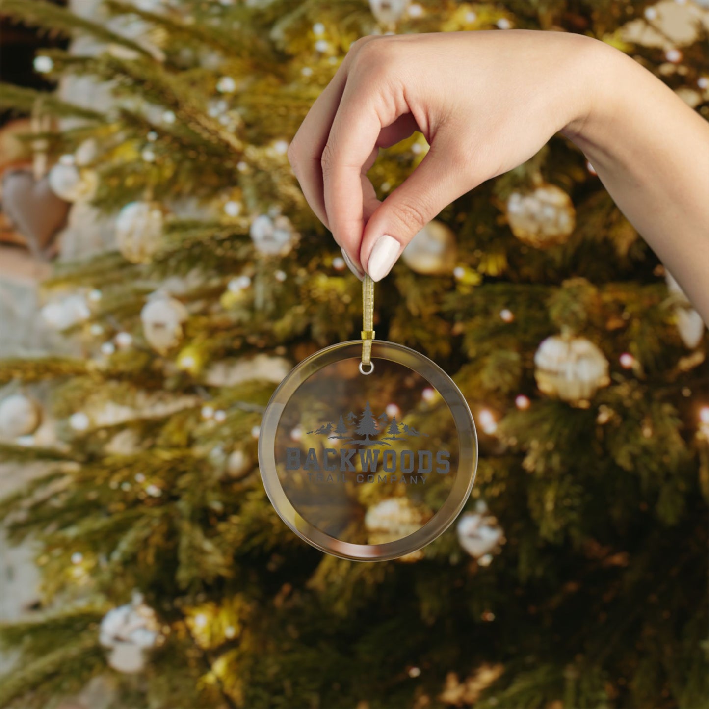 Backwoods Trail Company Glass Ornament