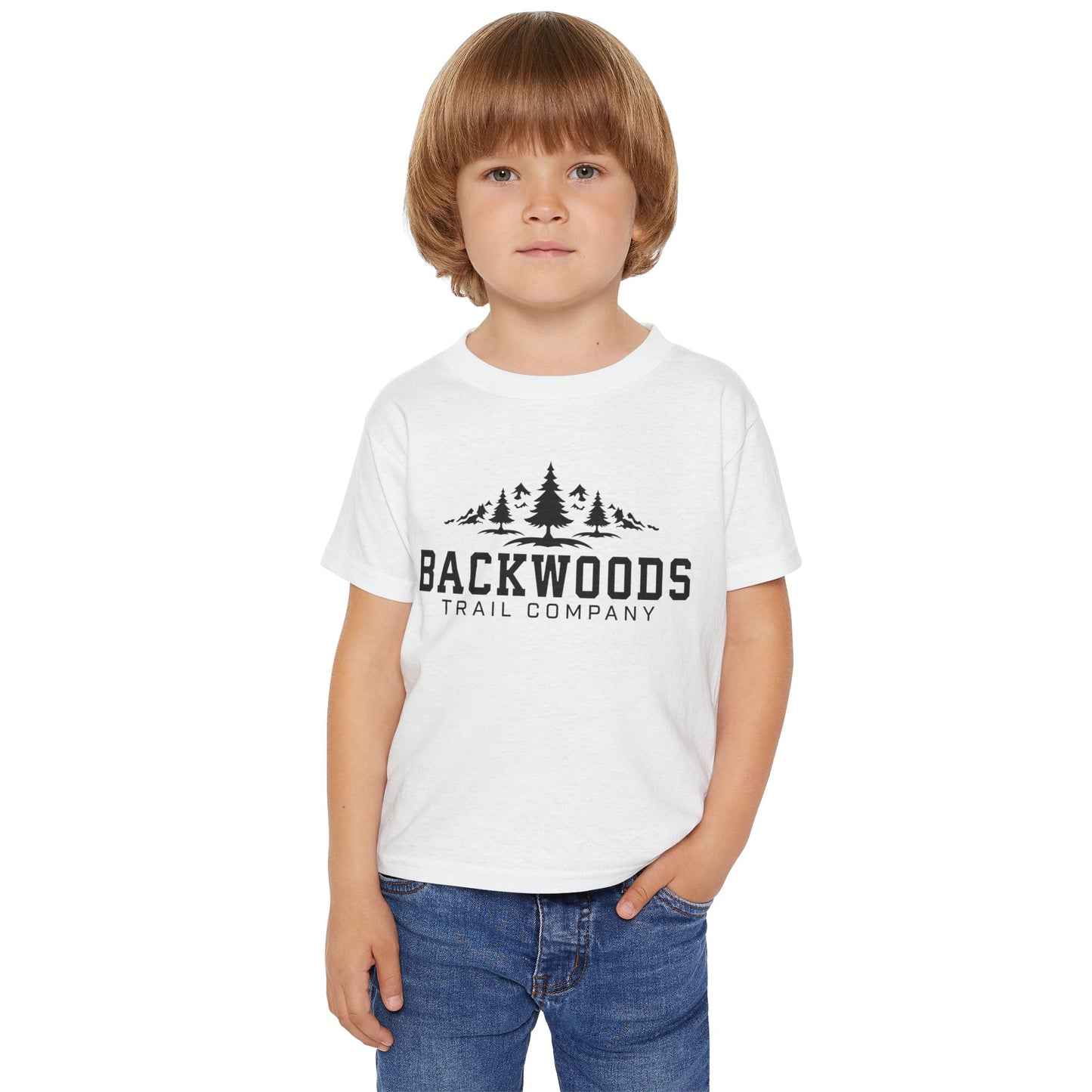 Backwoods Trail Company Heavy Cotton™ Toddler T-shirt (Black Logo)