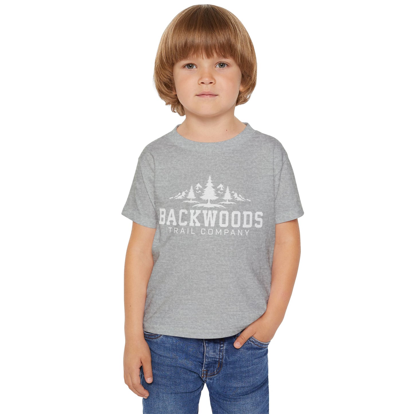 Backwoods Trail Company Heavy Cotton™ Toddler T-shirt (White Logo)