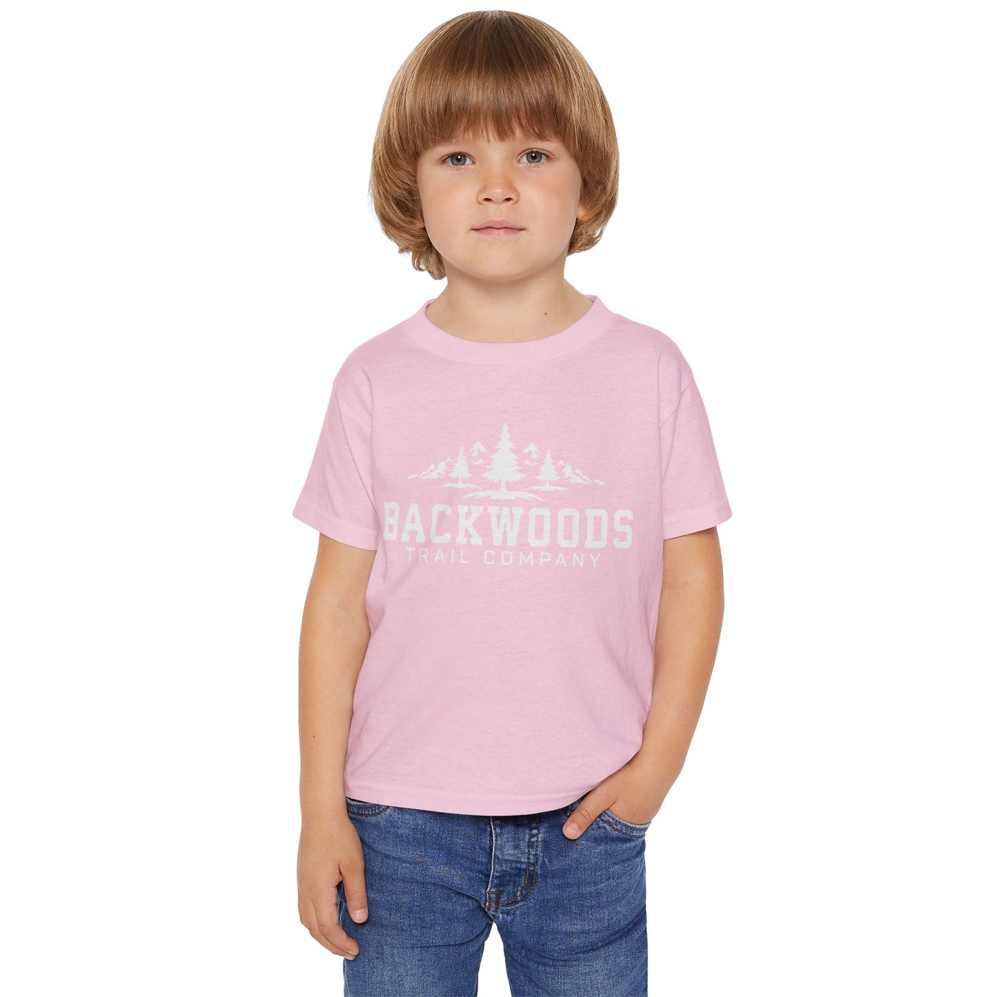 Backwoods Trail Company Heavy Cotton™ Toddler T-shirt (White Logo)