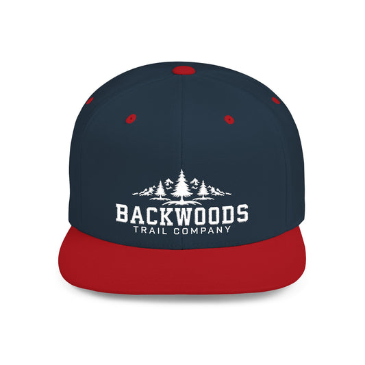 Backwoods Trail Company Flat Bill Snapback (White Logo)