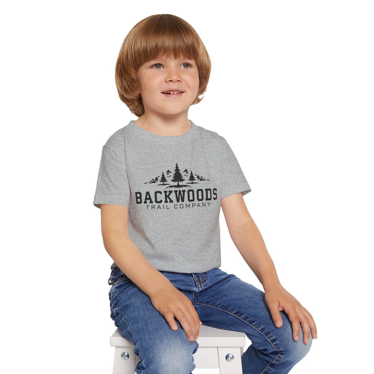 Backwoods Trail Company Heavy Cotton™ Toddler T-shirt (Black Logo)