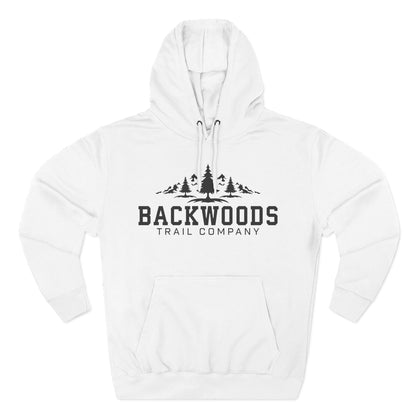 Backwoods Trail Company Panel Fleece Hoodie (Black Logo)