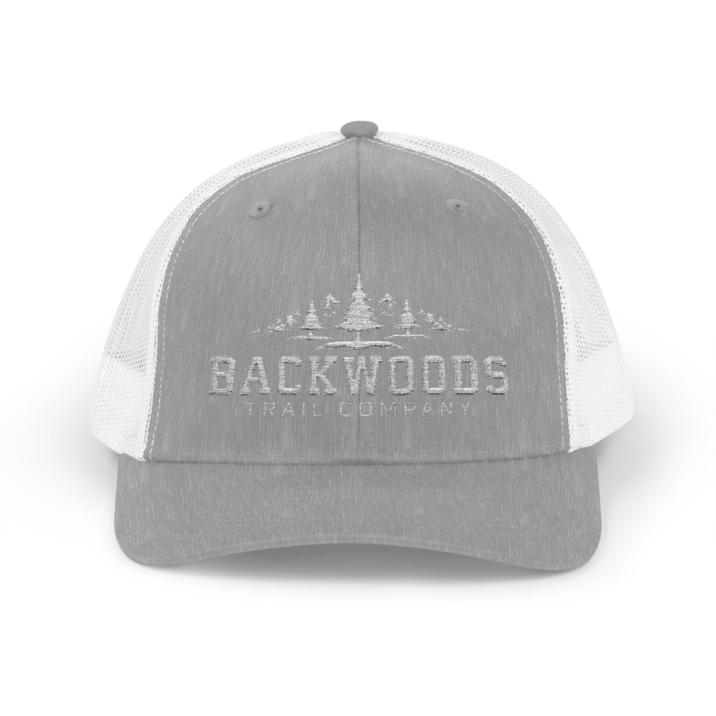 Backwoods Trail Company Snapback Trucker Cap (White Logo)