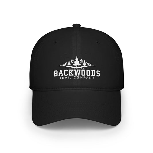 Backwoods Trail Company Profile Baseball Cap (White Logo)