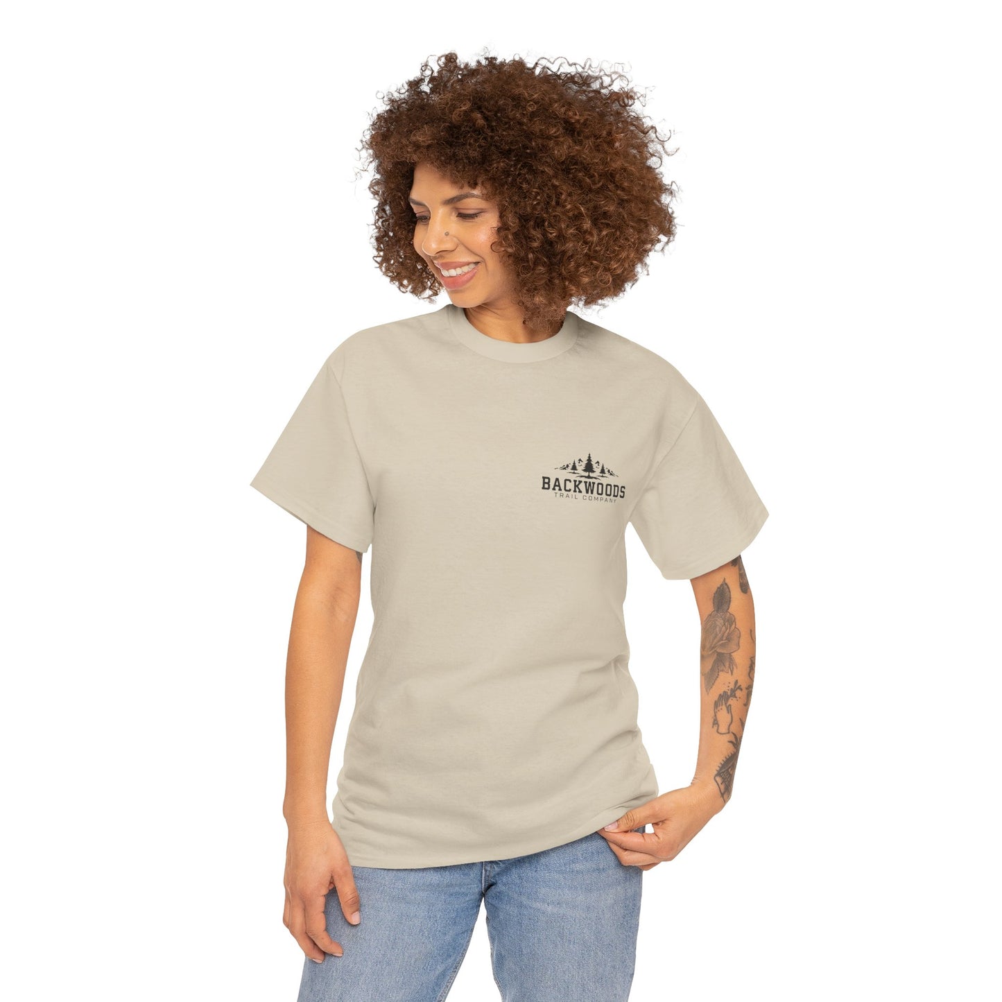 Backwoods Trail Company Heavy Cotton Tee (Black Logo)