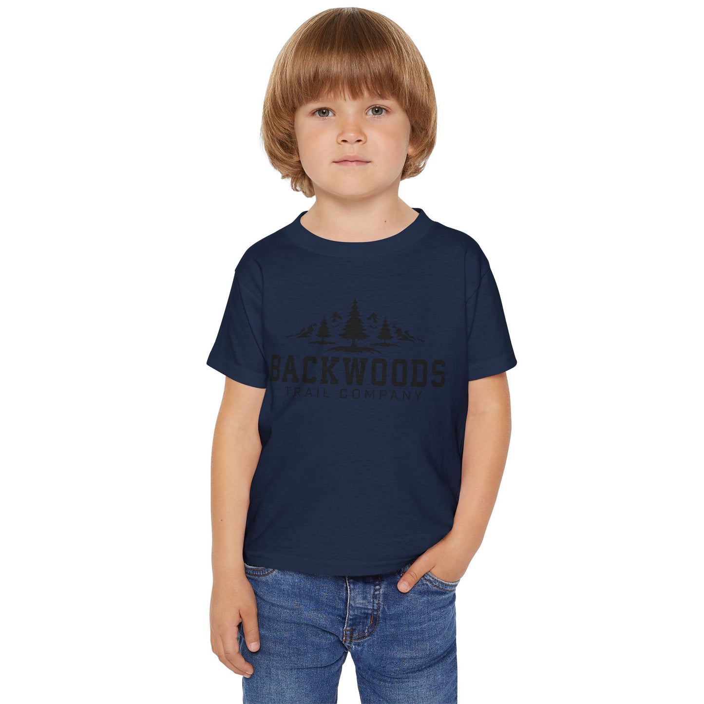 Backwoods Trail Company Heavy Cotton™ Toddler T-shirt (Black Logo)