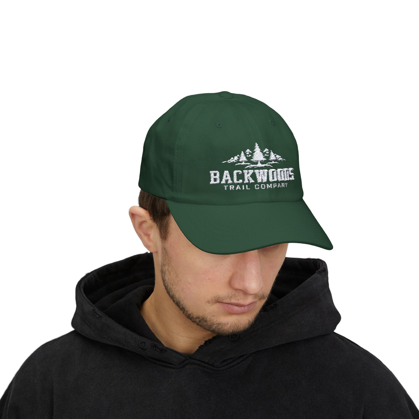 Backwoods Trail Company Classic Dad Cap (White Logo)