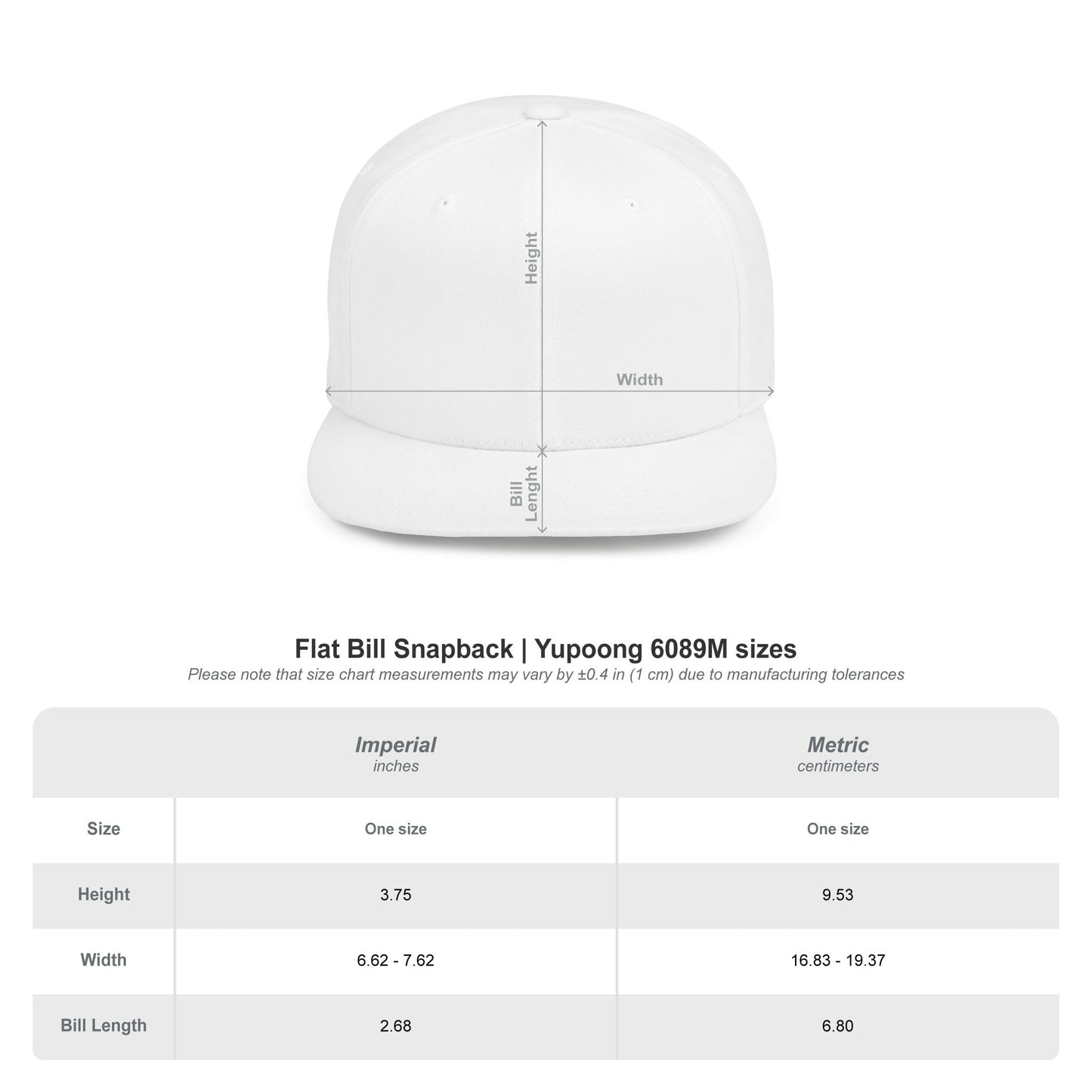 Backwoods Trail Company Flat Bill Snapback (White Logo)