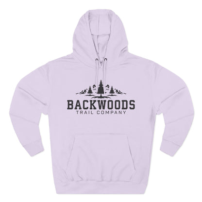 Backwoods Trail Company Panel Fleece Hoodie (Black Logo)