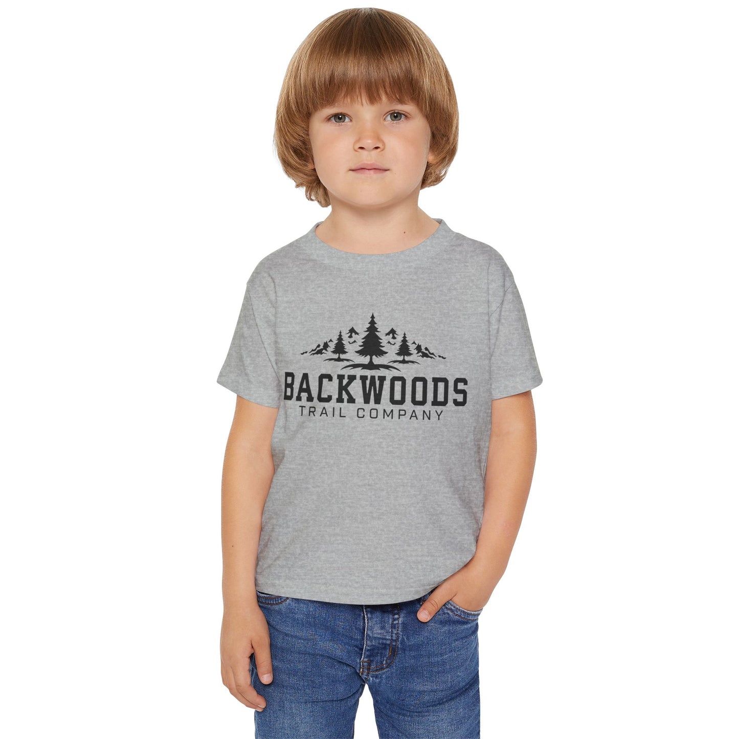 Backwoods Trail Company Heavy Cotton™ Toddler T-shirt (Black Logo)