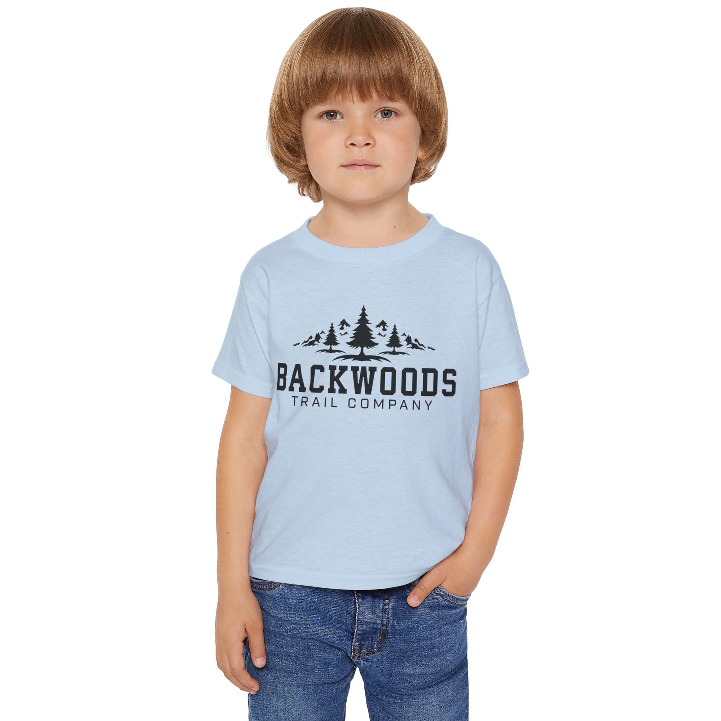 Backwoods Trail Company Heavy Cotton™ Toddler T-shirt (Black Logo)