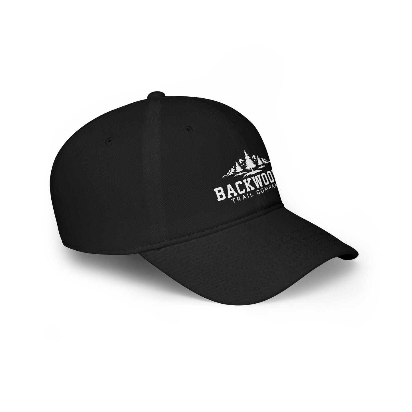 Backwoods Trail Company Profile Baseball Cap (White Logo)