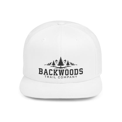 Backwoods Trail Company Flat Bill Snapback (Black Logo)