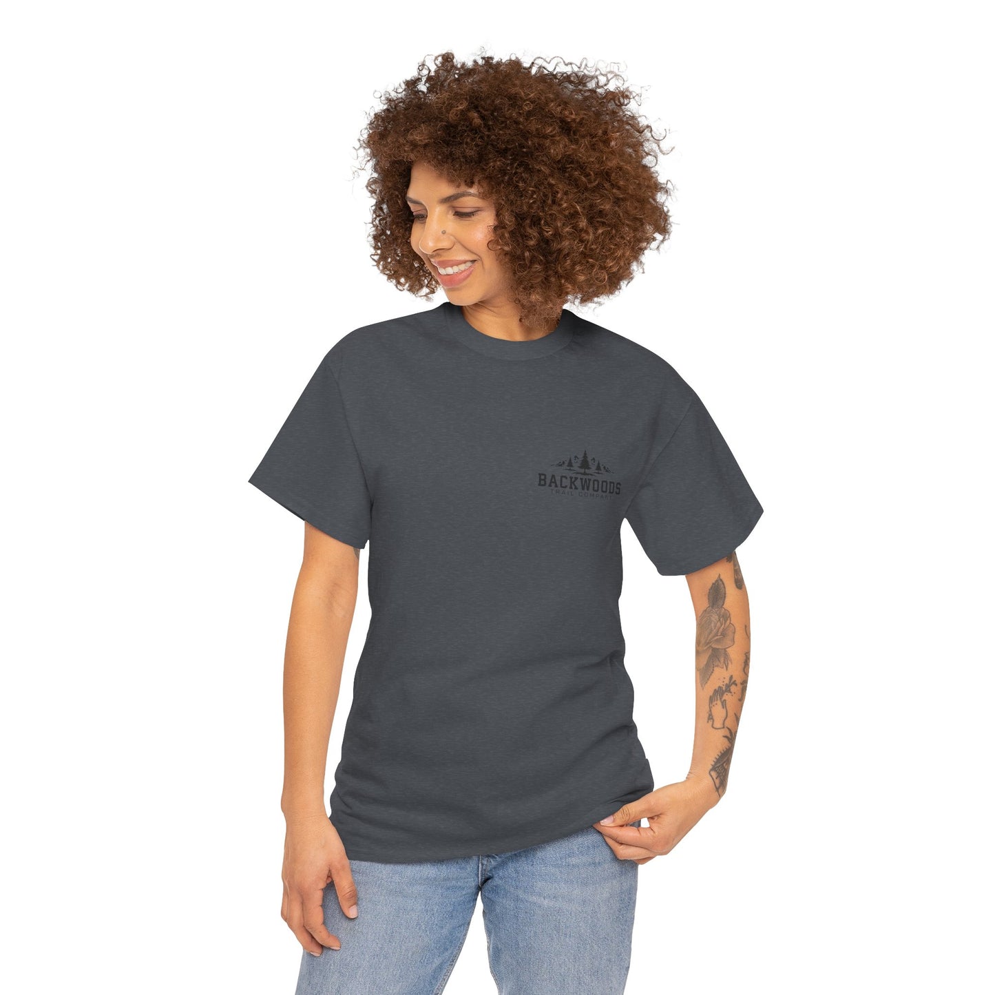 Backwoods Trail Company Heavy Cotton Tee (Black Logo)