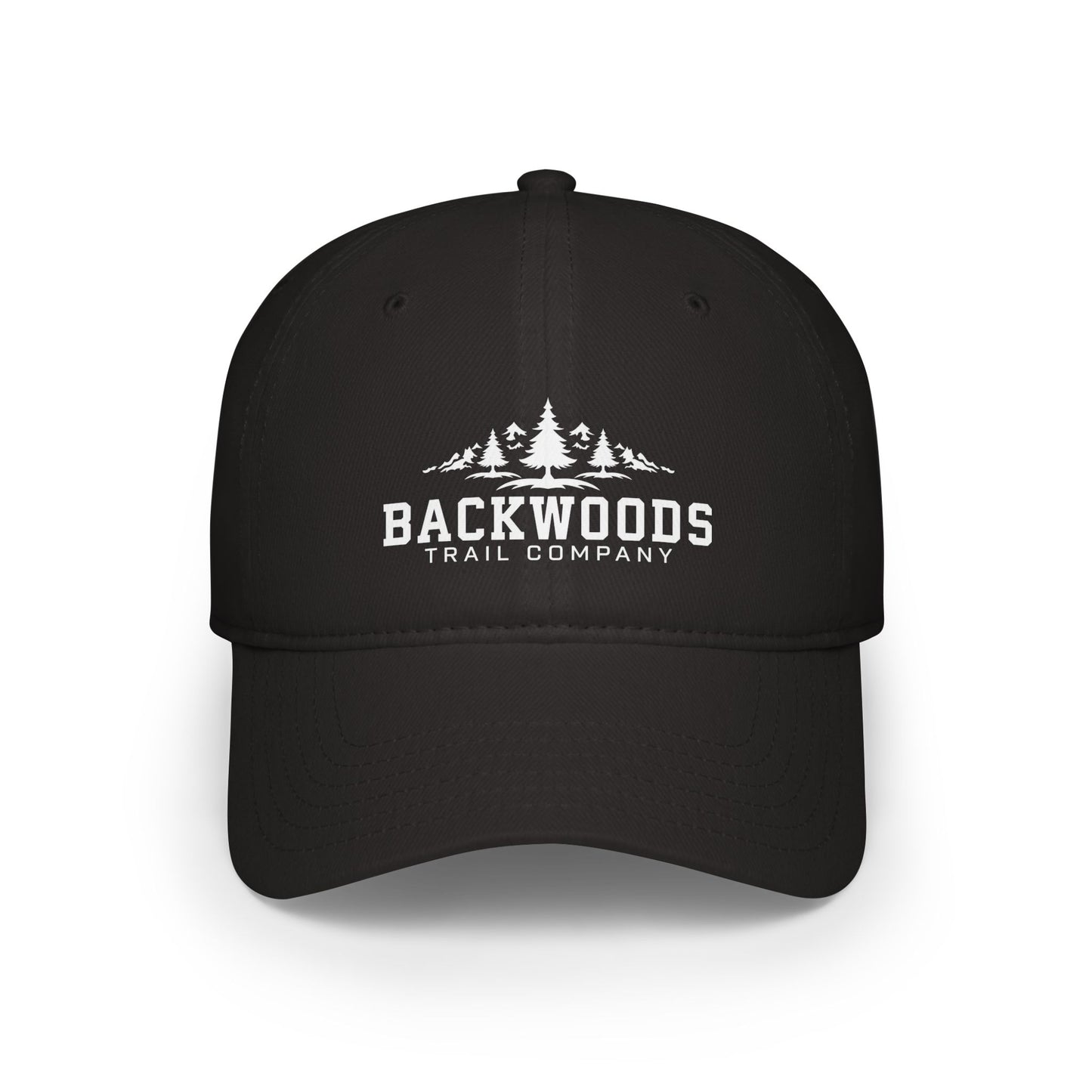 Backwoods Trail Company Profile Baseball Cap (White Logo)