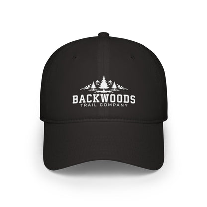 Backwoods Trail Company Profile Baseball Cap (White Logo)