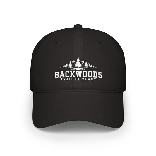 Backwoods Trail Company Profile Baseball Cap (White Logo)