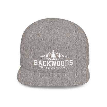 Backwoods Trail Company Flat Bill Snapback (White Logo)