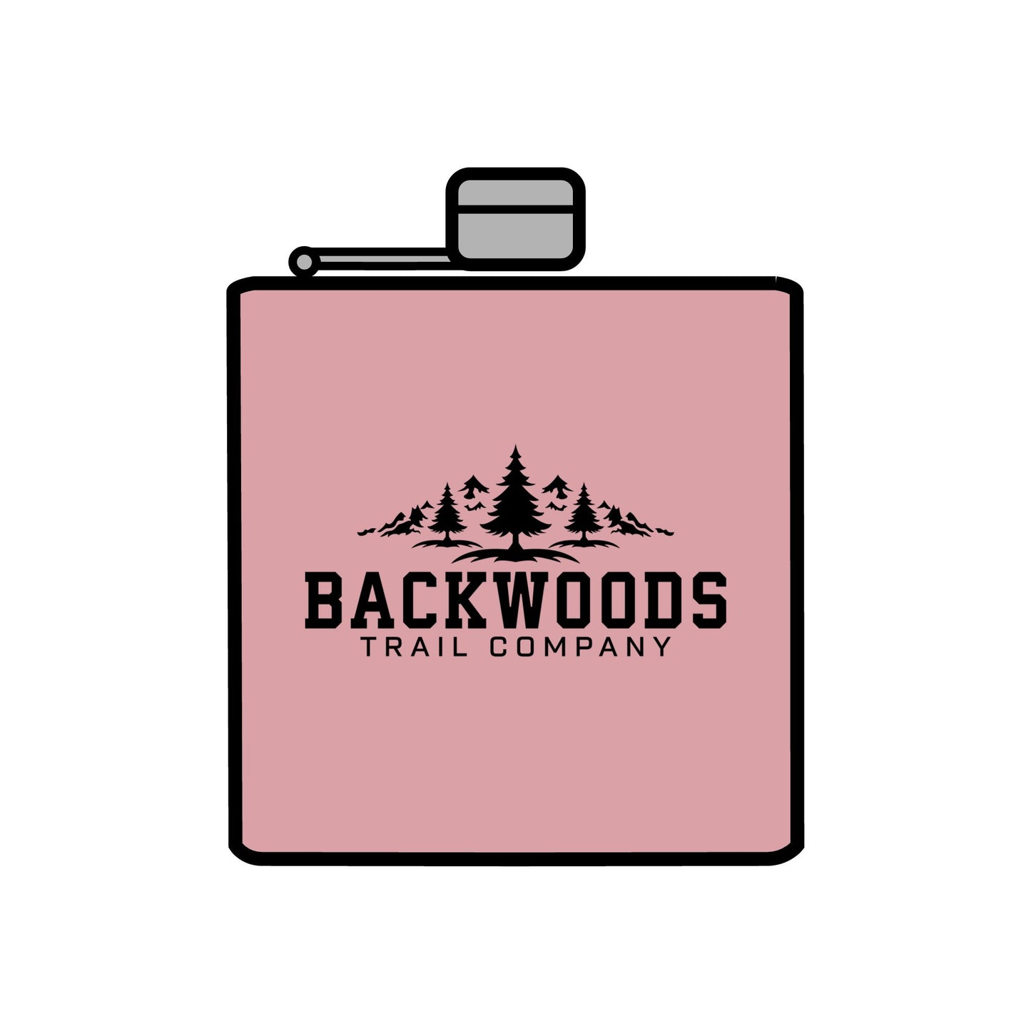 Backwoods Trail Company Steel Flask, 6oz