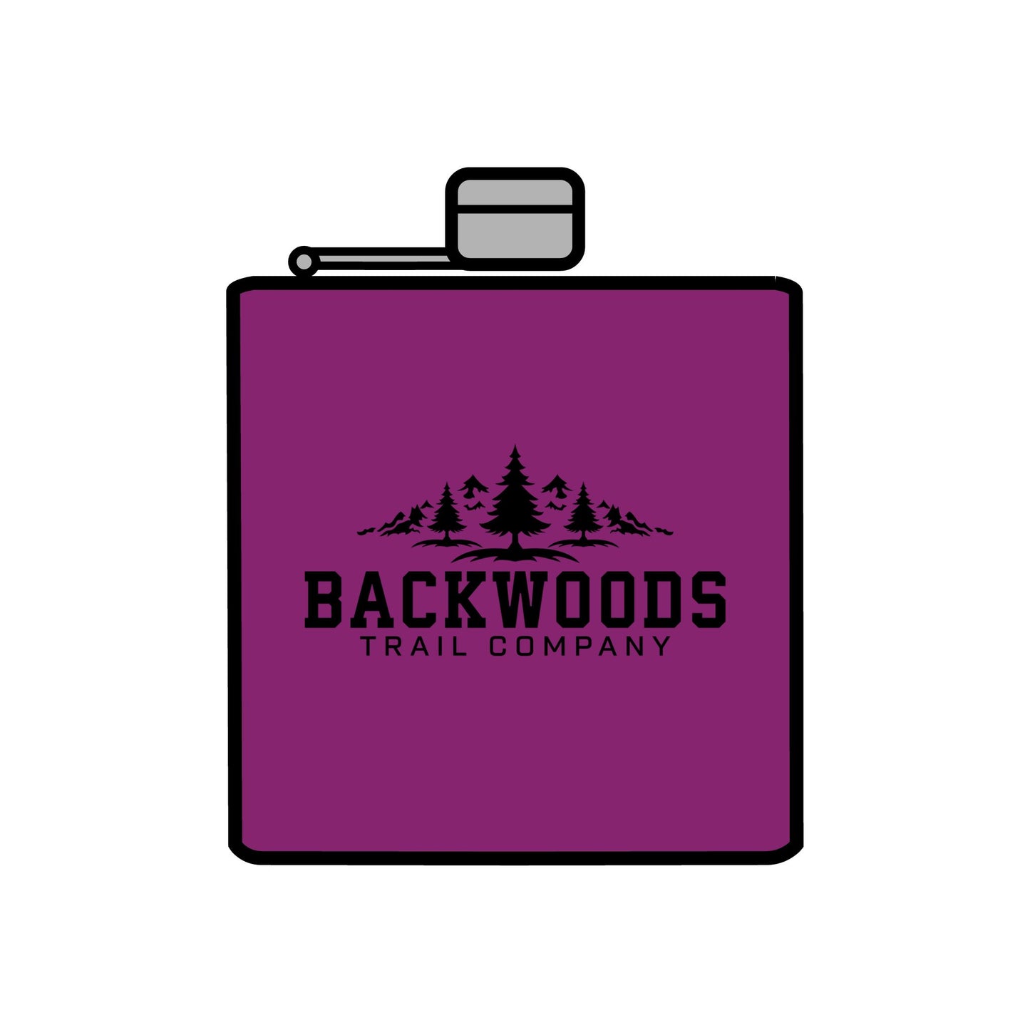 Backwoods Trail Company Steel Flask, 6oz