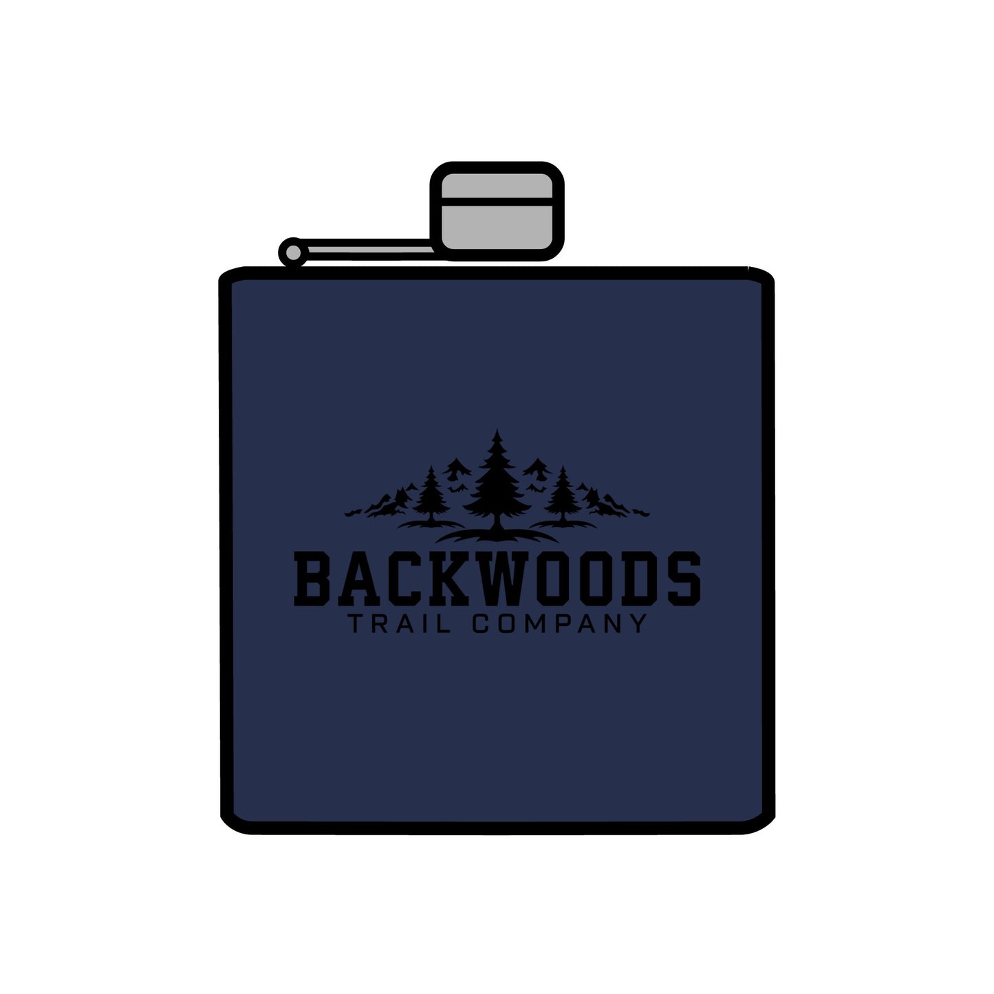 Backwoods Trail Company Steel Flask, 6oz