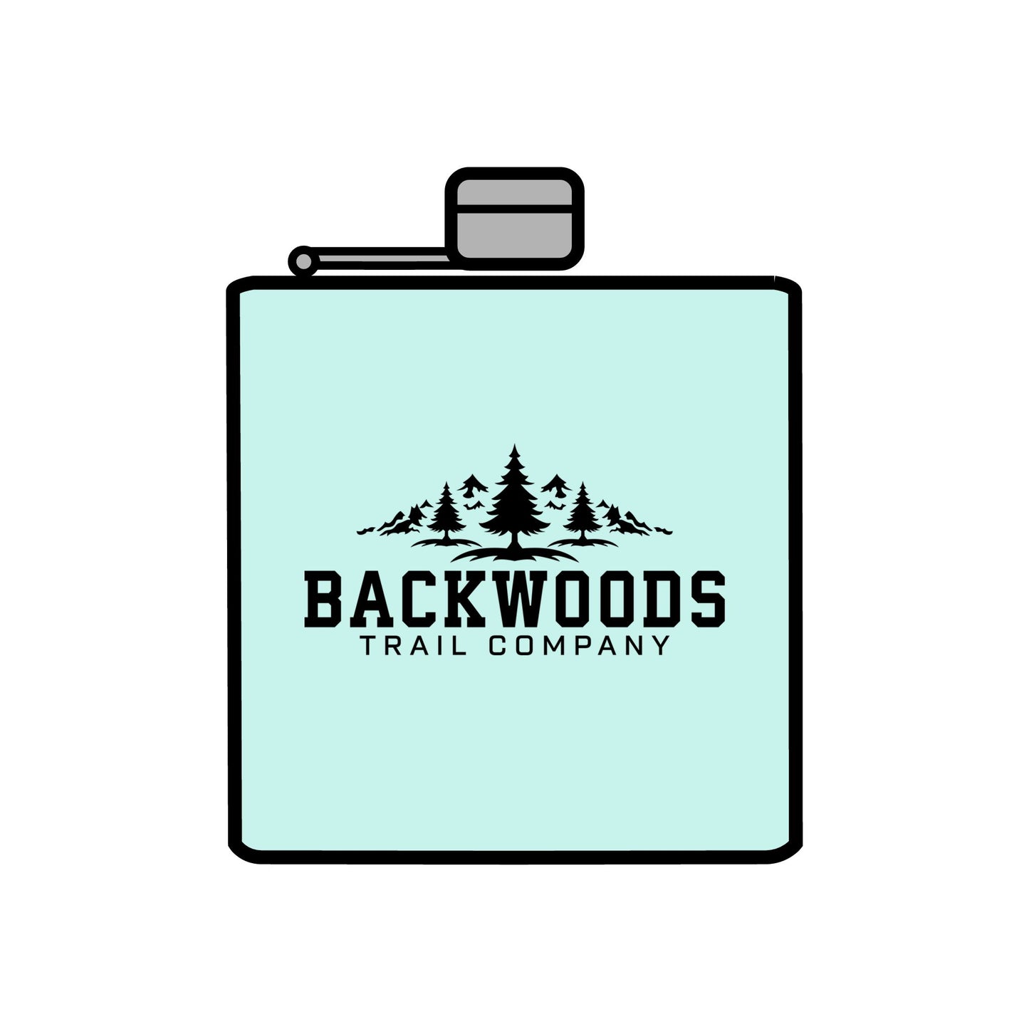 Backwoods Trail Company Steel Flask, 6oz