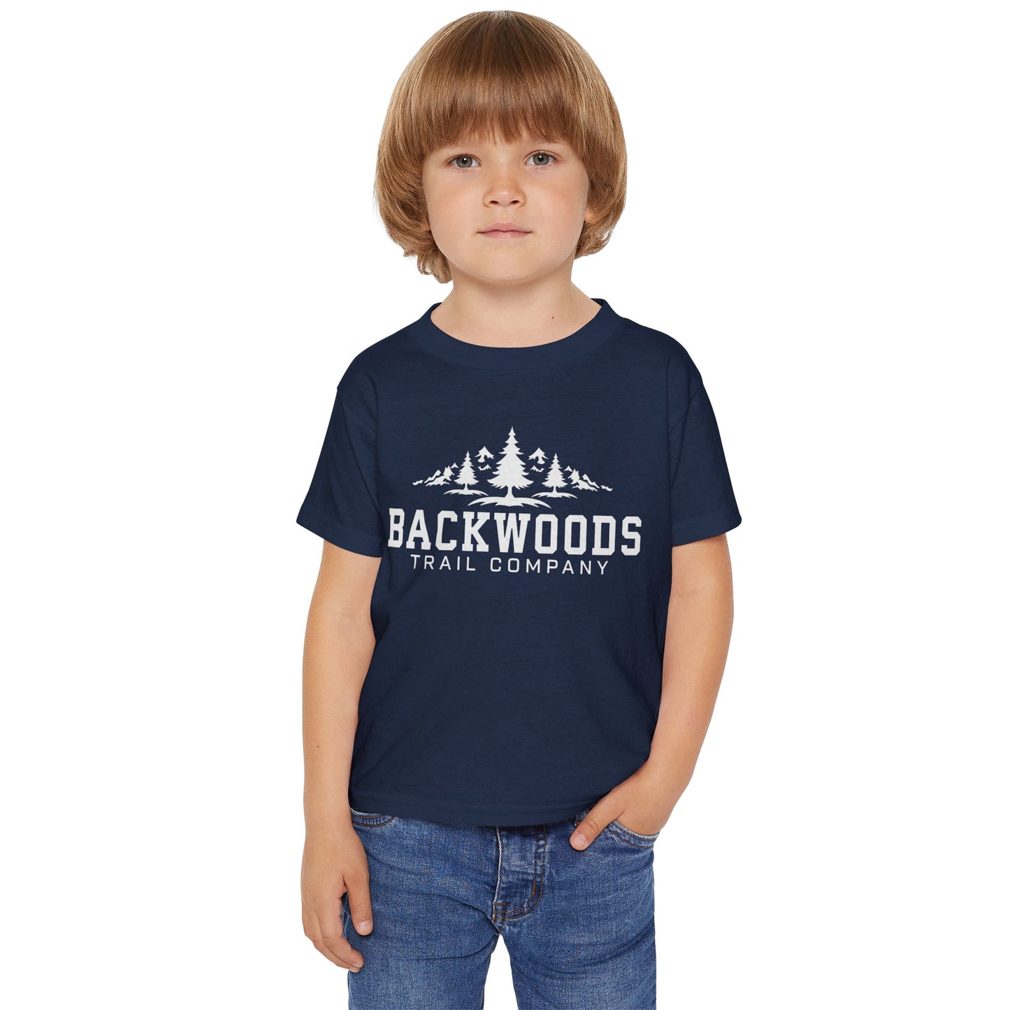 Backwoods Trail Company Heavy Cotton™ Toddler T-shirt (White Logo)