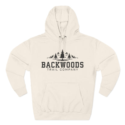 Backwoods Trail Company Panel Fleece Hoodie (Black Logo)