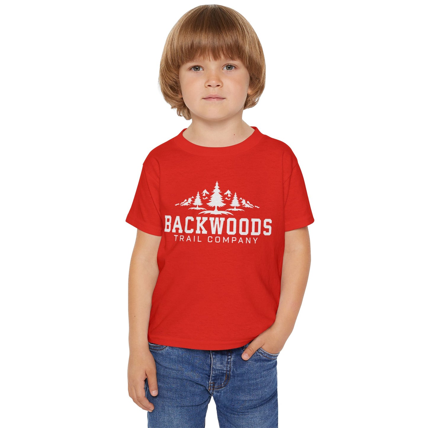 Backwoods Trail Company Heavy Cotton™ Toddler T-shirt (White Logo)